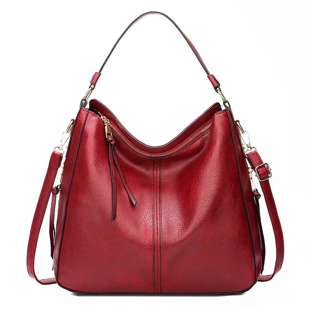 VierraSol | Bolso Hobo para Mujer con Accesorios Dorados