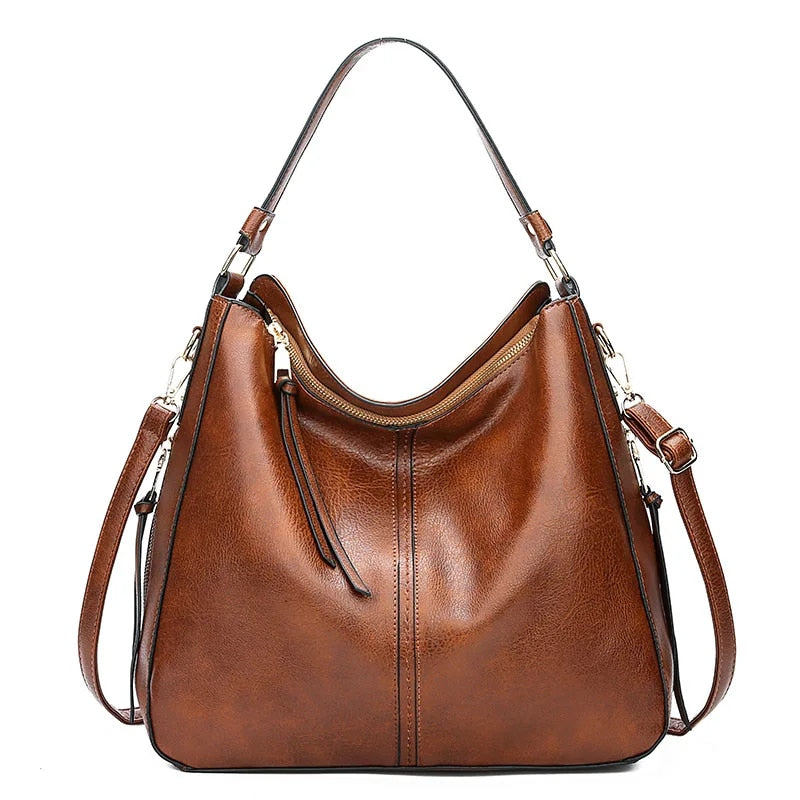 VierraSol | Bolso Hobo para Mujer con Accesorios Dorados