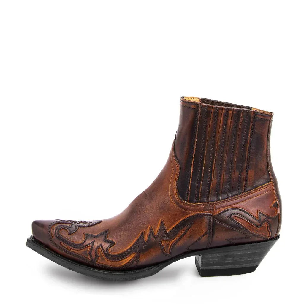 VierraSol | Botas de Cowboy para Hombre Estilo Western Botas de Tobillo