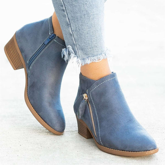 VierraSol - Botas de Cuero Ortopédicas para Mujeres