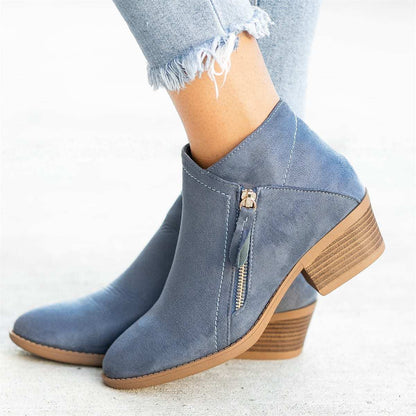 VierraSol - Botas de Cuero Ortopédicas para Mujeres