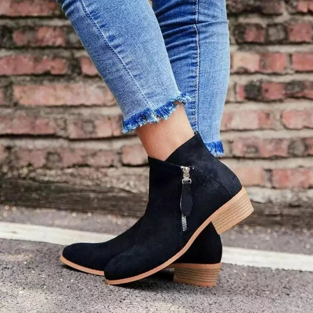 VierraSol - Botas de Cuero Ortopédicas para Mujeres