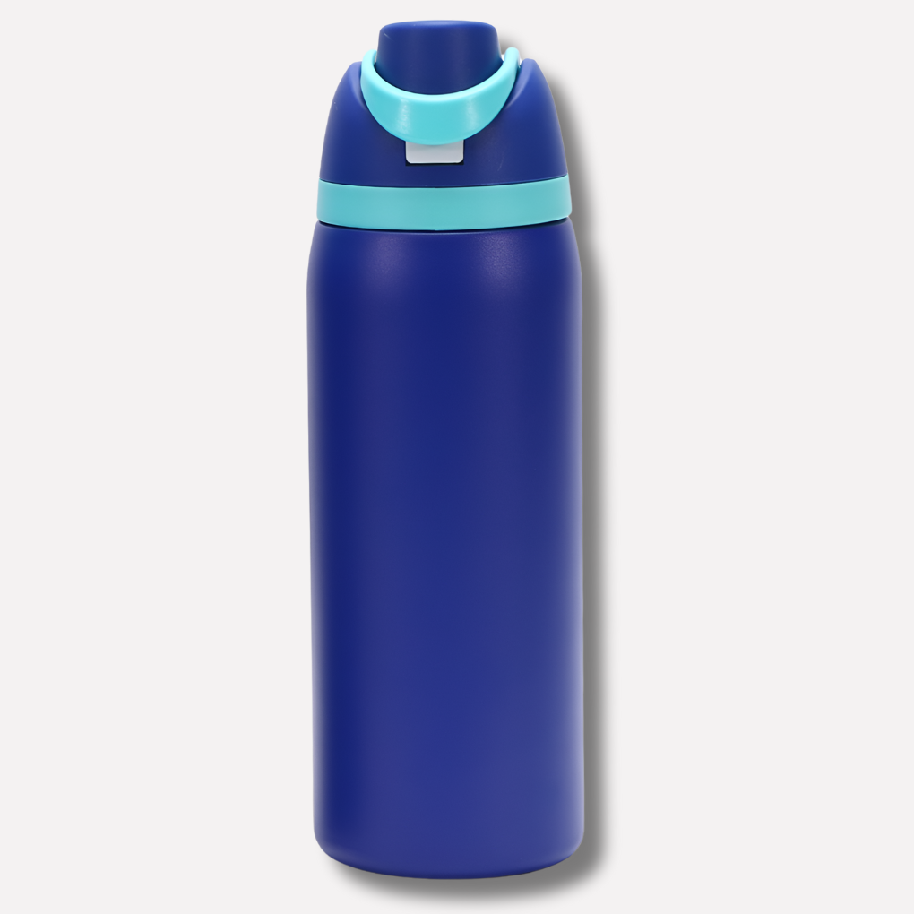 VierraSol | Botella de Agua Aislada con Popote