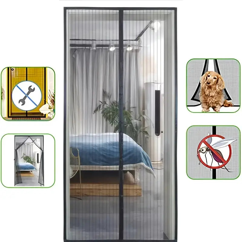 VierraSol | BugGuard | Puerta de Pantalla Magnética para Insectos