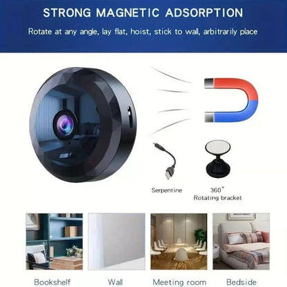 VierraSol | Cámara Mini WiFi Magnética 1080P HD para Monitoreo Discreto
