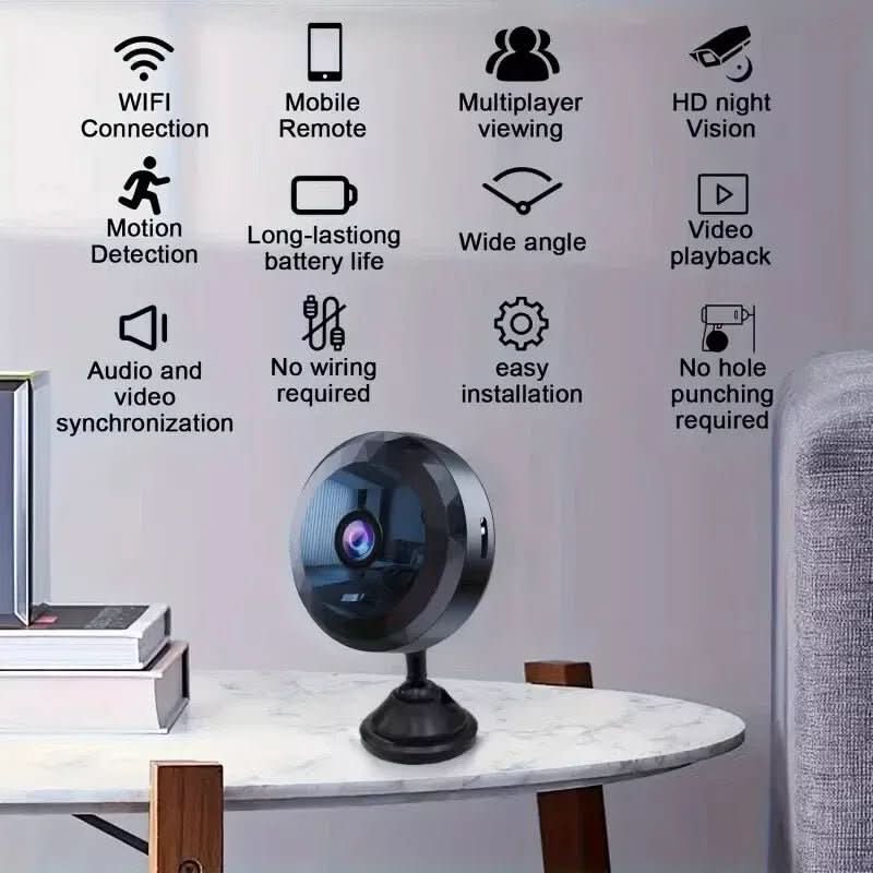 VierraSol | Cámara Mini WiFi Magnética 1080P HD para Monitoreo Discreto