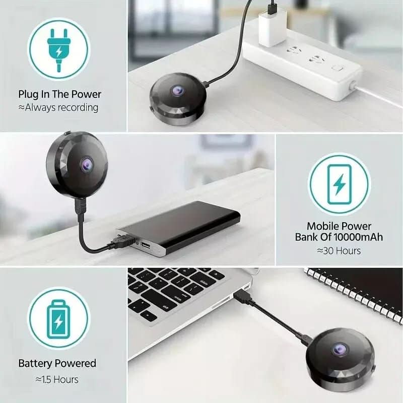 VierraSol | Cámara Mini WiFi Magnética 1080P HD para Monitoreo Discreto