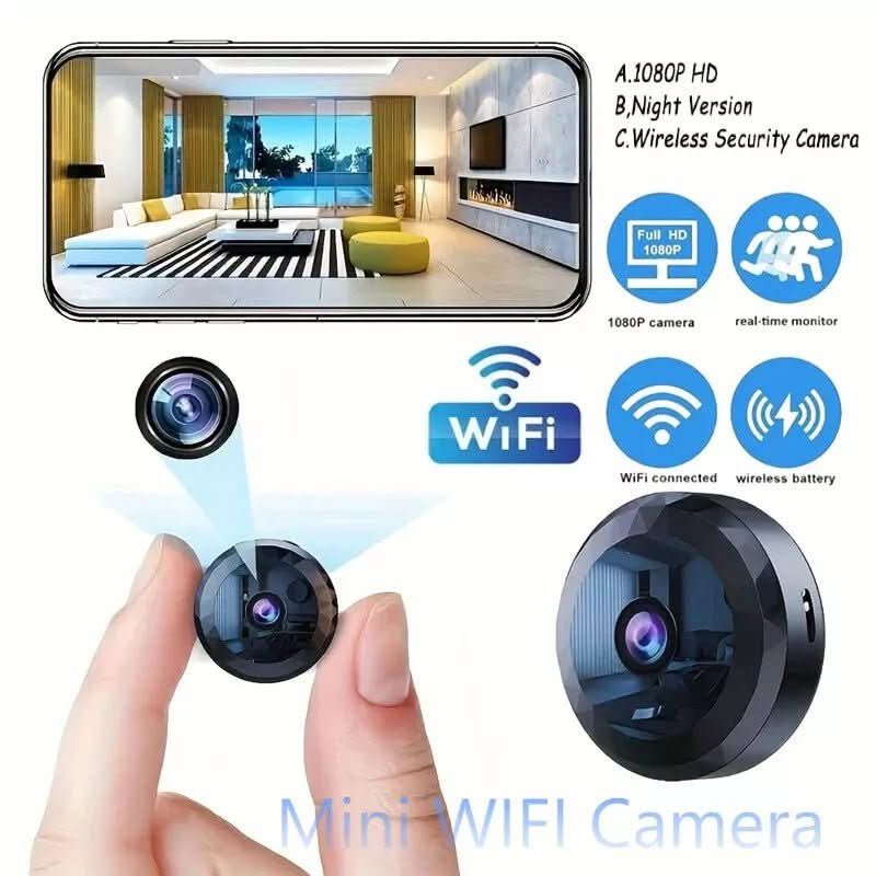 VierraSol | Cámara Mini WiFi Magnética 1080P HD para Monitoreo Discreto
