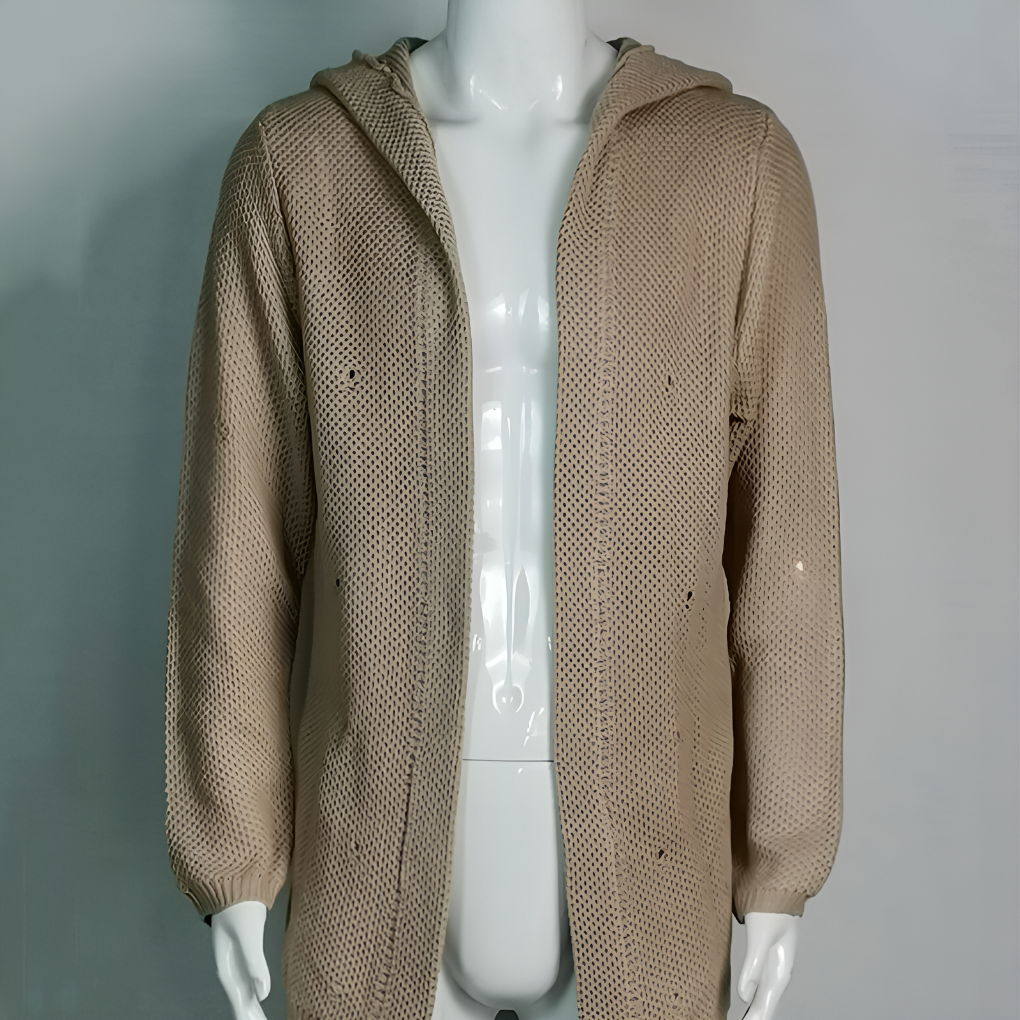 VierraSol | Cárdigan Largo con Capucha para Hombre