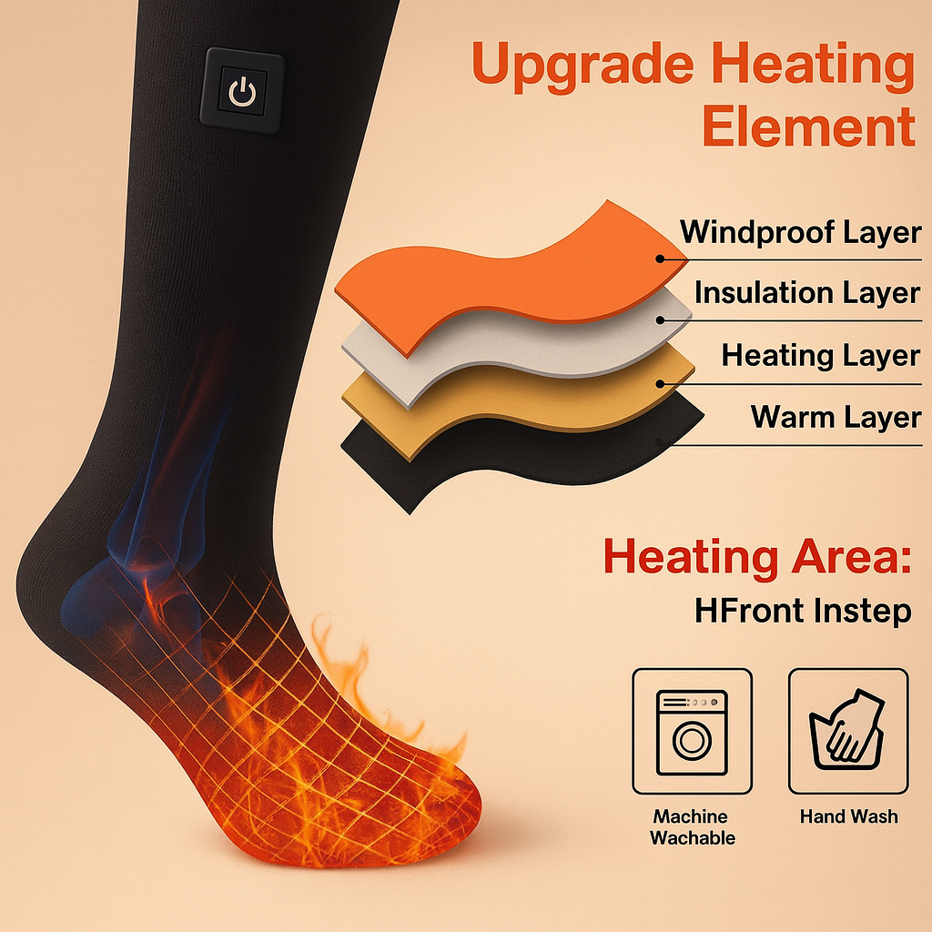 VierraSol | Calcetines de Invierno Eléctricos con Circulación de Calor