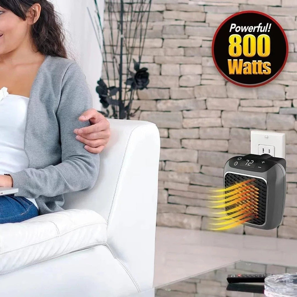 VierraSol | Calefactor Eléctrico Mini Portátil con Control Remoto