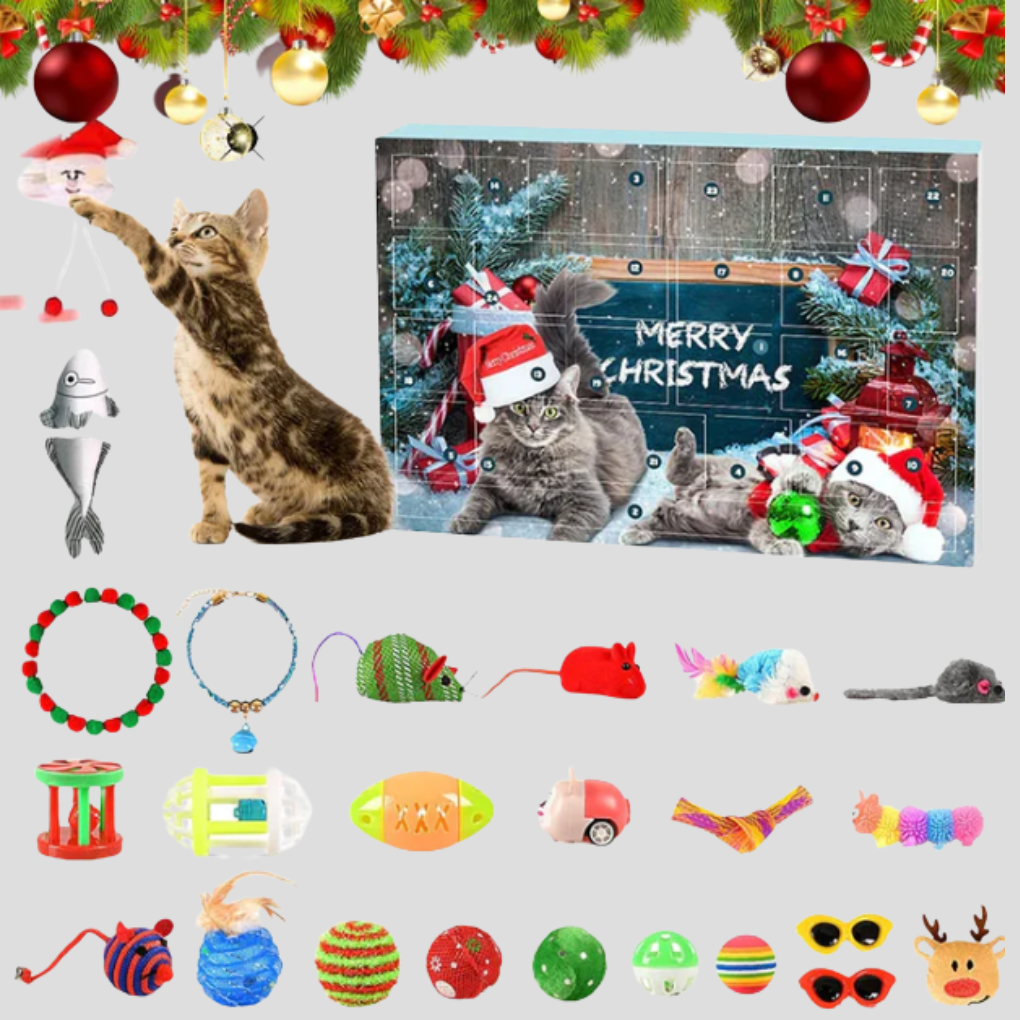 VierraSol | Calendario de Adviento para Gatos 24 Días Juguetes Interactivos
