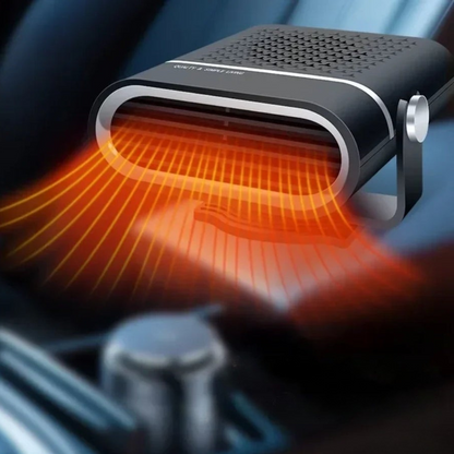 VierraSol | Calentador de Auto y Desempañador de Ventanas | 12V USB Portátil | Negro