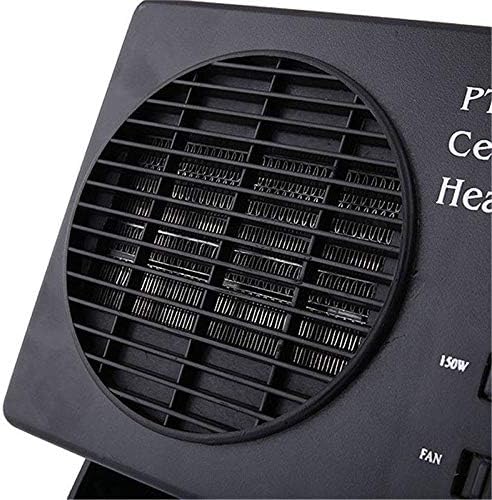 VierraSol | Calentador de Cerámica para Automóviles de 12V | Ventilador Portátil de 150W-300W con Termostato Automático para Uso en Invierno en Vehículos