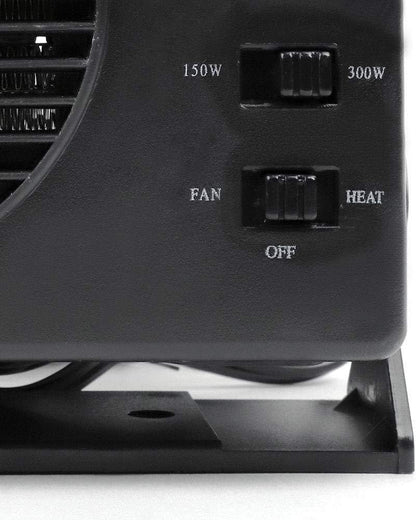 VierraSol | Calentador de Cerámica para Automóviles de 12V | Ventilador Portátil de 150W-300W con Termostato Automático para Uso en Invierno en Vehículos