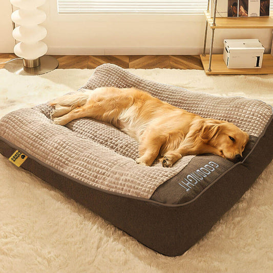 VierraSol | Cama para Perros con Protección Espinal Resistente a Rasguños y Grosor