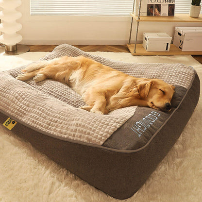 VierraSol | Cama para Perros con Protección Espinal Resistente a Rasguños y Grosor