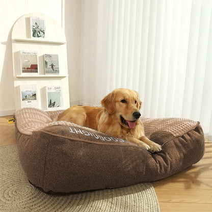 VierraSol | Cama para Perros con Protección Espinal Resistente a Rasguños y Grosor