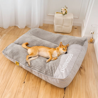 VierraSol | Cama para Perros con Protección Espinal Resistente a Rasguños y Grosor