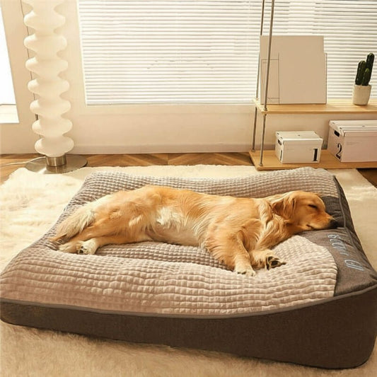 VierraSol | Cama para Perros Grande Resistente a Rasguños con Soporte Ortopédico para la Espalda