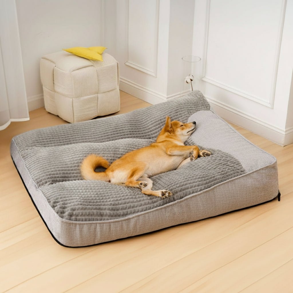 VierraSol | Cama para Perros Grande Resistente a Rasguños con Soporte Ortopédico para la Espalda