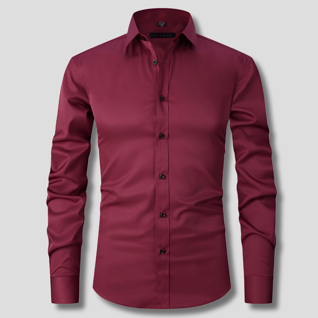 VierraSol | Camisa de Vestir Slim Fit para Hombre - Elástica y Sin Arrugas