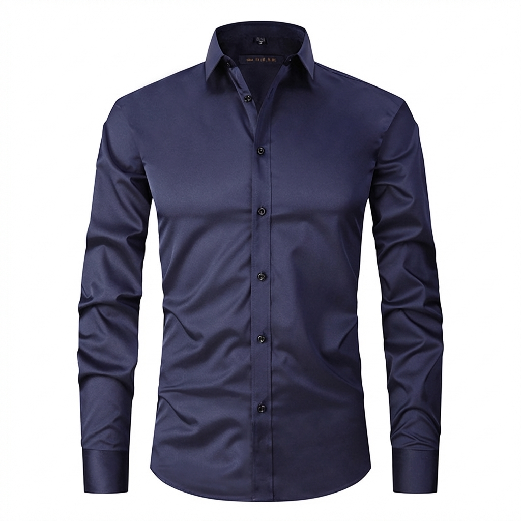 VierraSol | Camisa de Vestir Slim Fit para Hombre - Elástica y Sin Arrugas