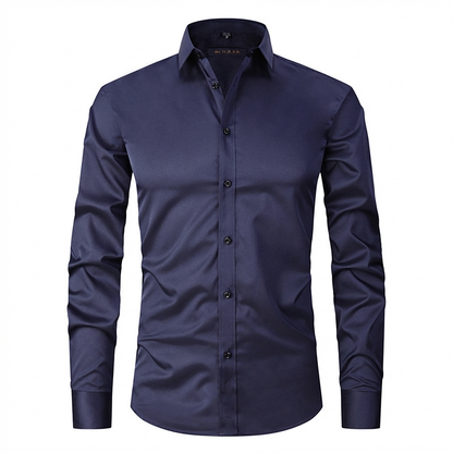 VierraSol | Camisa de Vestir Slim Fit para Hombre - Elástica y Sin Arrugas