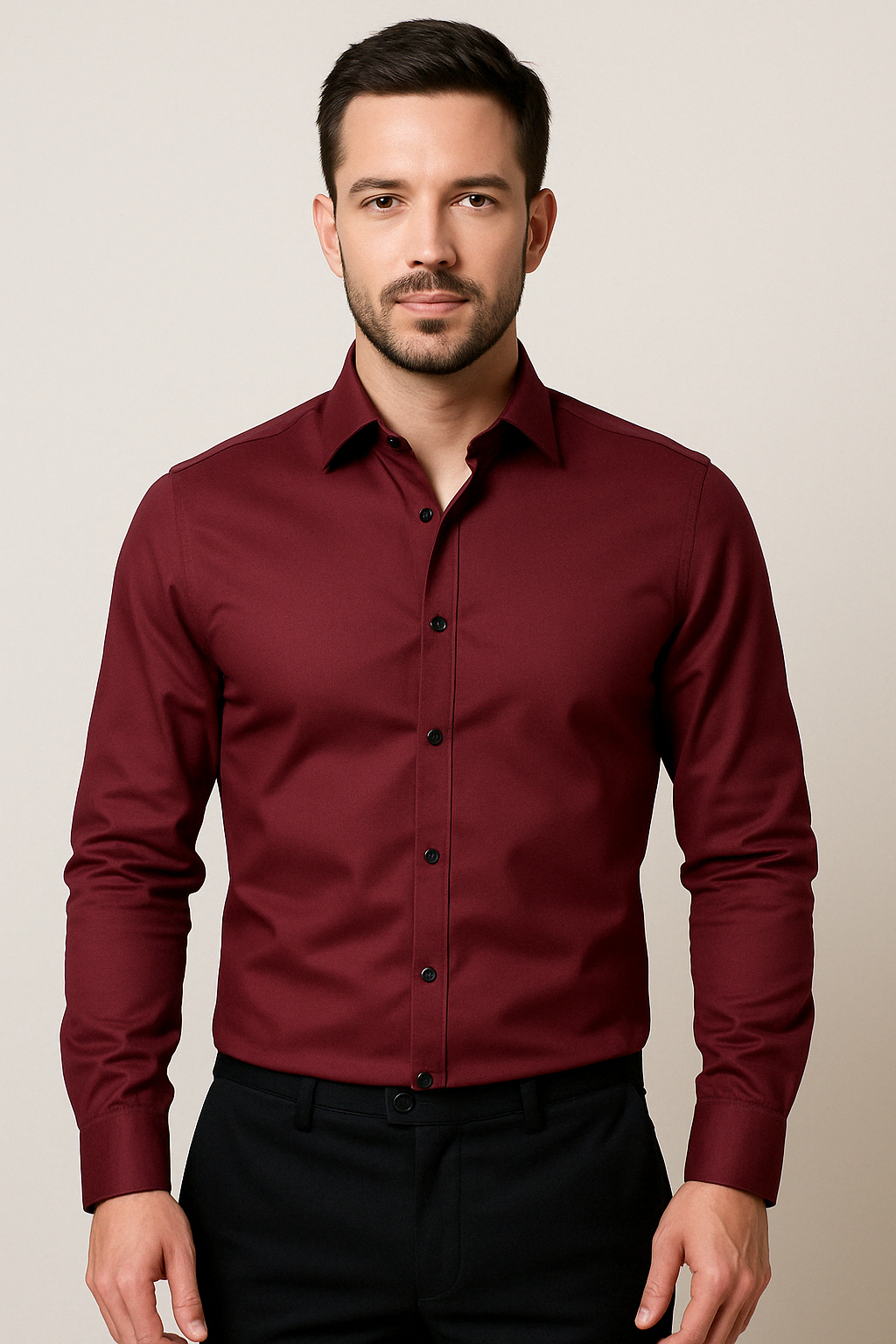 VierraSol | Camisa de Vestir Slim Fit para Hombre - Elástica y Sin Arrugas