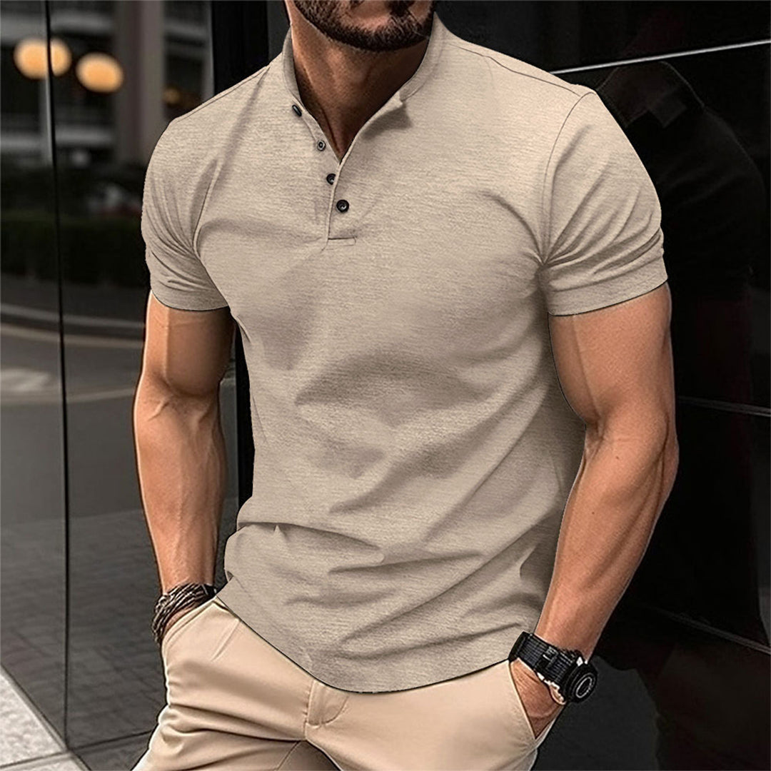 VierraSol | Camisa Polo de Cuello Banded para Hombre