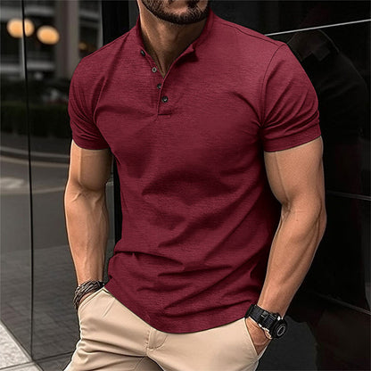 VierraSol | Camisa Polo de Cuello Banded para Hombre