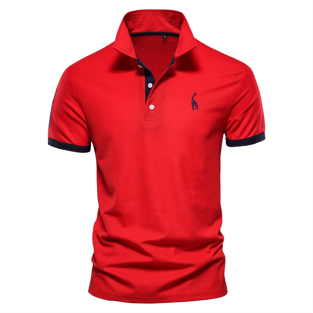 VierraSol | Camisa Polo de Manga Corta para Hombre con Detalles en Contraste