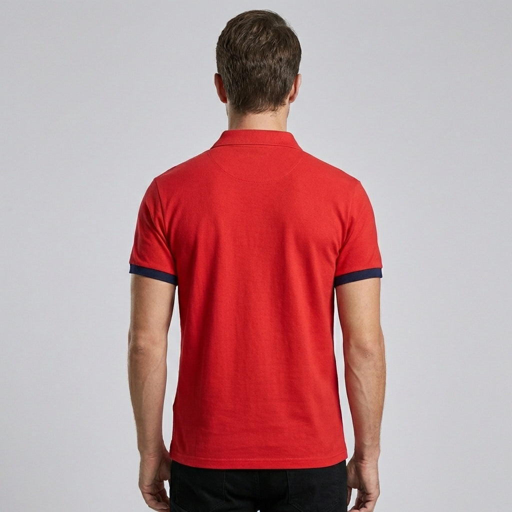 VierraSol | Camisa Polo de Manga Corta para Hombre con Detalles en Contraste