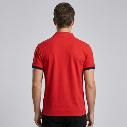 VierraSol | Camisa Polo de Manga Corta para Hombre con Detalles en Contraste