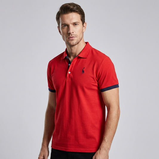 VierraSol | Camisa Polo de Manga Corta para Hombre con Detalles en Contraste