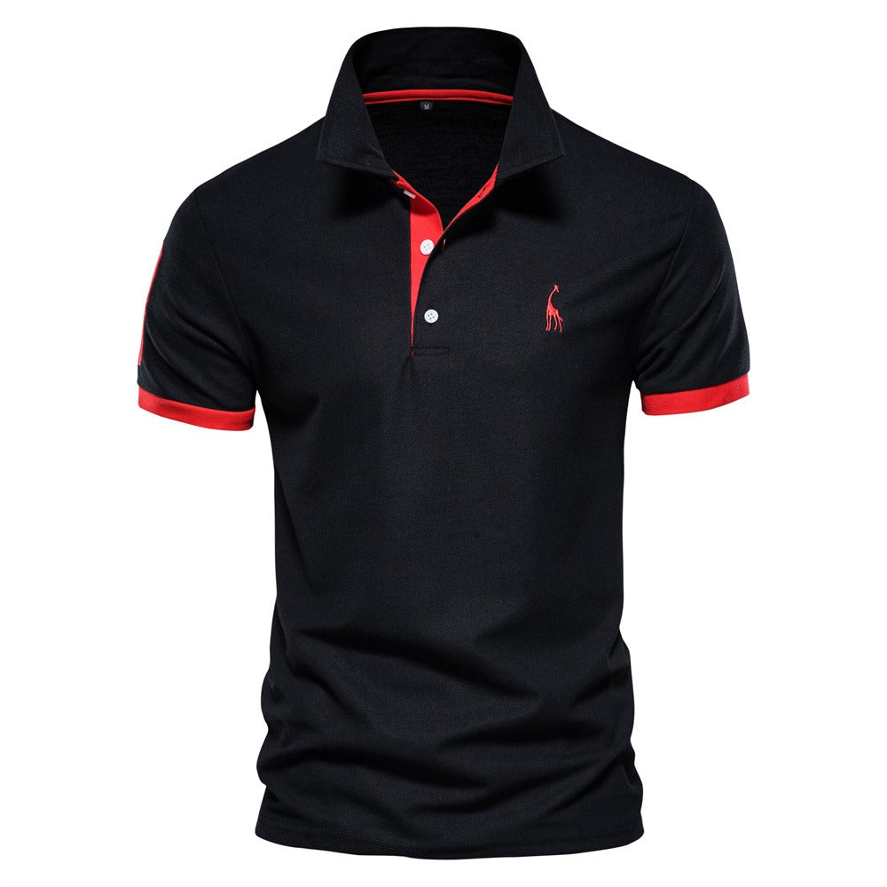 VierraSol | Camisa Polo de Manga Corta para Hombre con Detalles en Contraste