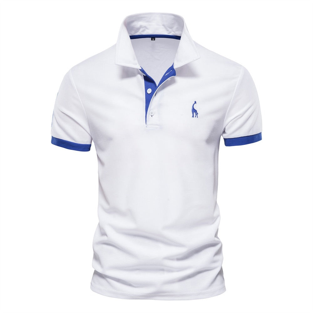 VierraSol | Camisa Polo de Manga Corta para Hombre con Detalles en Contraste