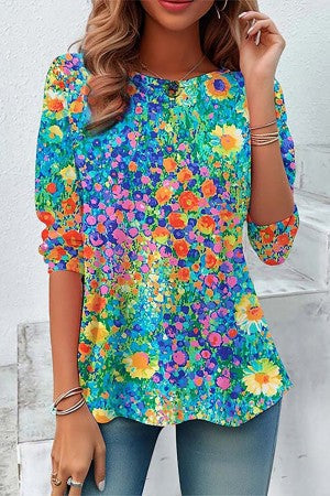 VierraSol | Camiseta de Cuello Redondo Impresa para Mujeres