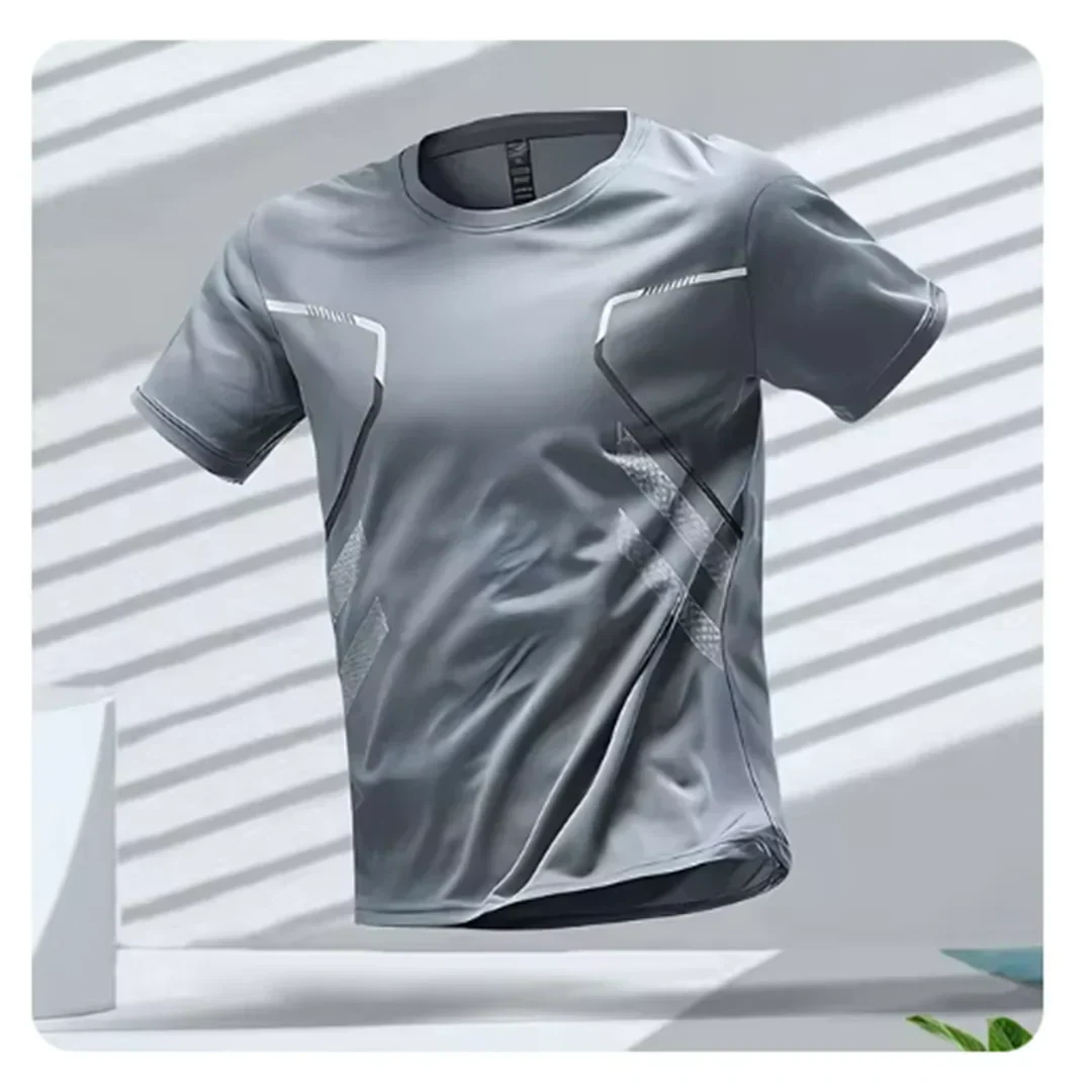 VierraSol | Camiseta de Rendimiento Atlético para Hombre con Detalle Gráfico