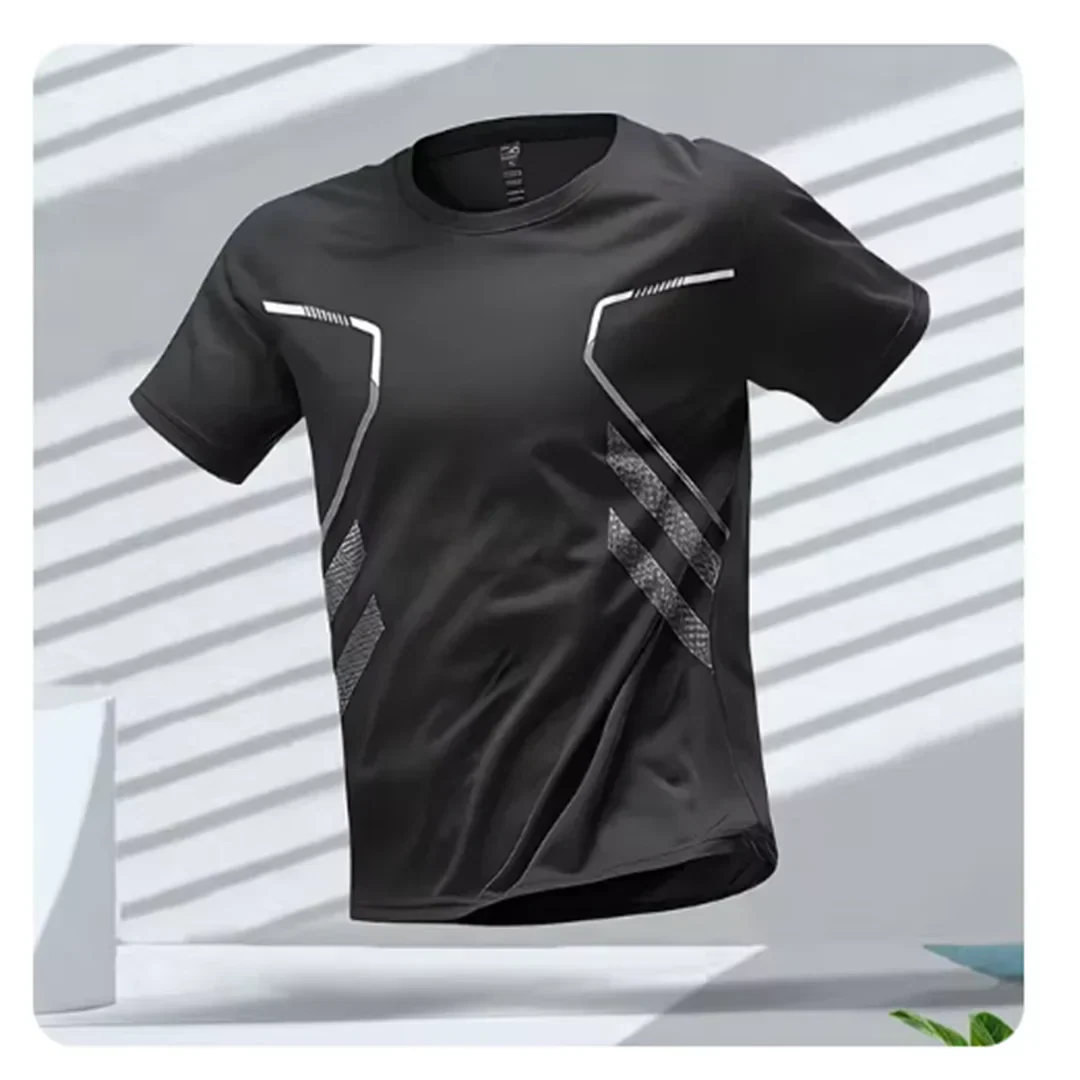 VierraSol | Camiseta de Rendimiento Atlético para Hombre con Detalle Gráfico