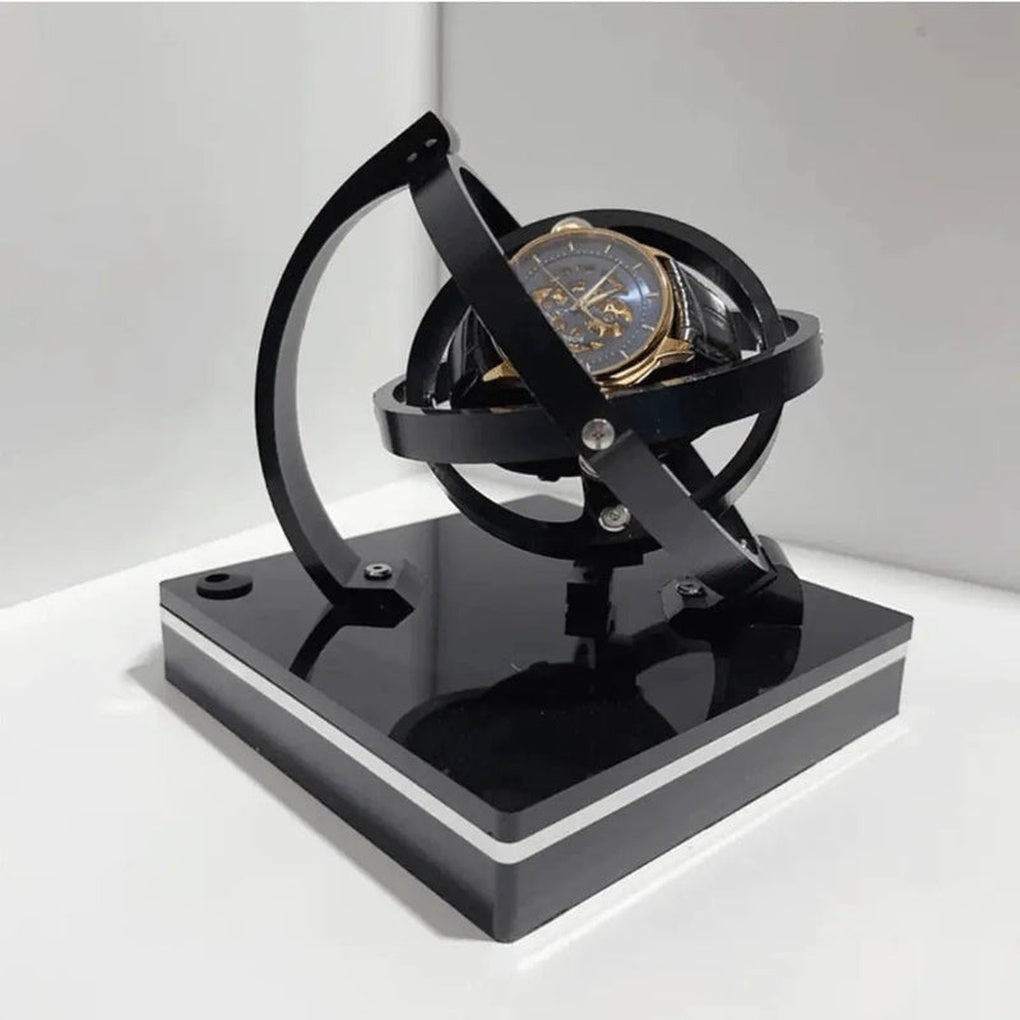 VierraSol | Cargador Automático de Relojes Mecánicos con Diseño de Globo Rotatorio