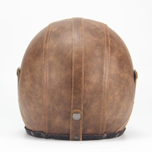VierraSol | Casco de motocicleta retro vintage de cara abierta con máscara de gafas