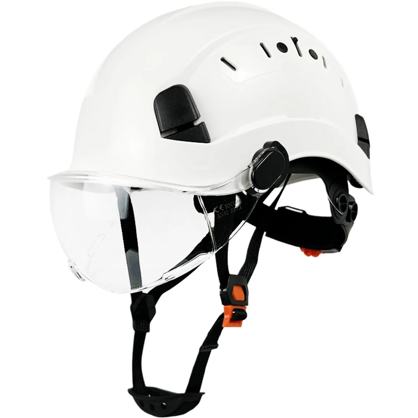 VierraSol | Casco de Seguridad CE ABS con Gafas y Visera – SafeGuard