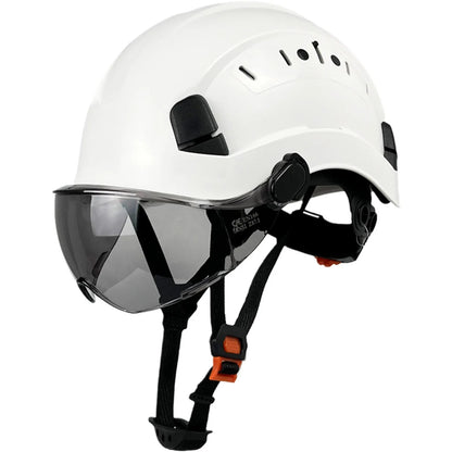 VierraSol | Casco de Seguridad CE ABS con Gafas y Visera – SafeGuard