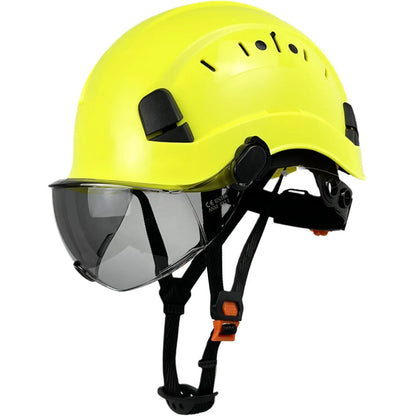 VierraSol | Casco de Seguridad CE ABS con Gafas y Visera – SafeGuard