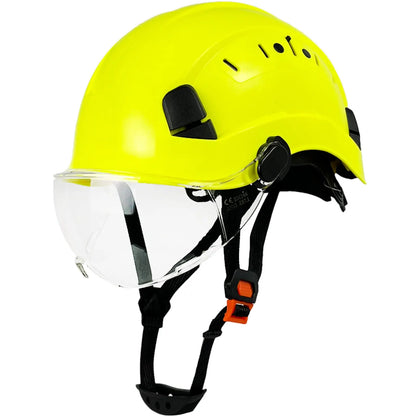 VierraSol | Casco de Seguridad CE ABS con Gafas y Visera – SafeGuard