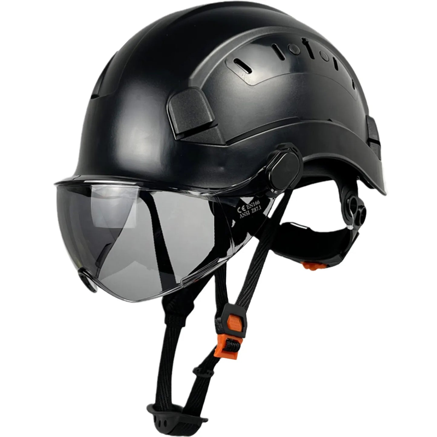 VierraSol | Casco de Seguridad CE ABS con Gafas y Visera – SafeGuard