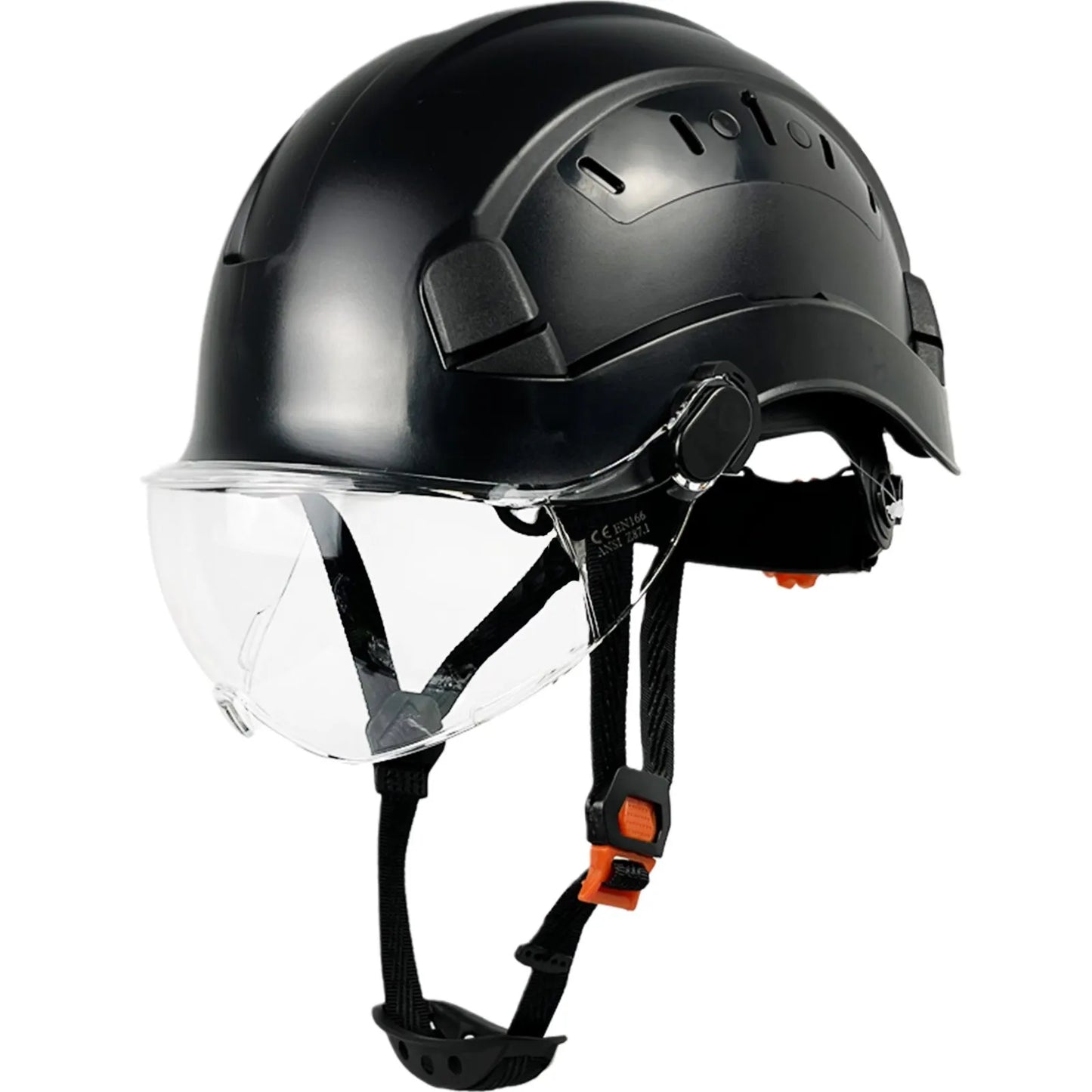 VierraSol | Casco de Seguridad CE ABS con Gafas y Visera – SafeGuard