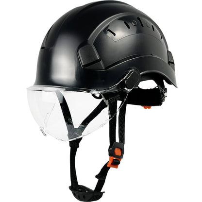 VierraSol | Casco de Seguridad CE ABS con Gafas y Visera – SafeGuard