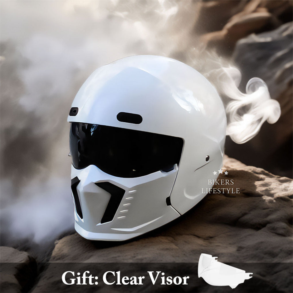 VierraSol | Casco Integral de Motocicleta con Protector de Barbilla Integrado
